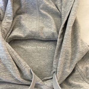 Outdoor Voices Grey Cloudknit Hoodie